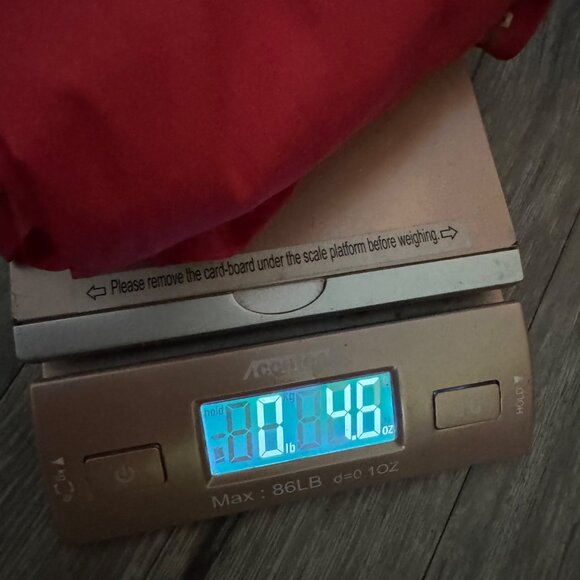 Chicos Red gold Sequin Embellished Blouse top Flutter sleeve gorgeous NWOT - Picture 8 of 8